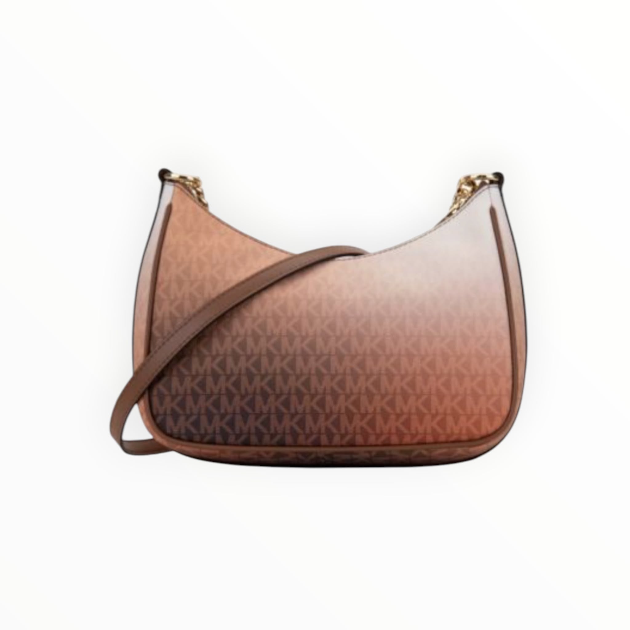 Borsa Donna “MICHAEL KORS” JET SET TRAVEL 35R6GTVC3B LARGE  POUCHETTE XBODY CUOIO LUGGAGE FUME'