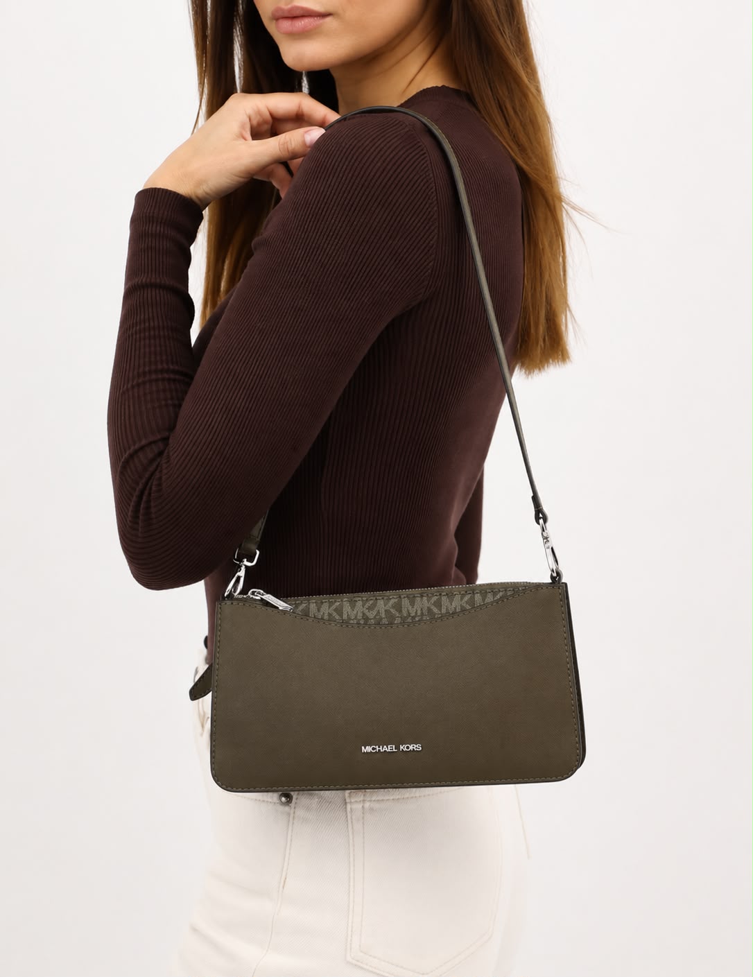 Borsa Donna “MICHAEL KORS” ARDEN 35F5G4XC8L MEDIUM XBODY VERDE OLIVA