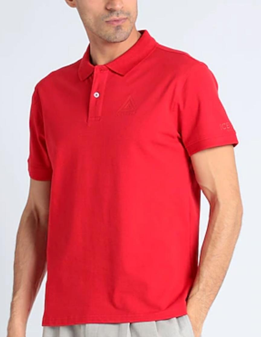 POLO UOMO “ICEBERG” TRIAGLE RED/ROSSO ICE3MPL01