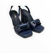 Sandali Tacco Zeppa Donna “BRUNO PREMI” BH2802X Nappa Navy Blu