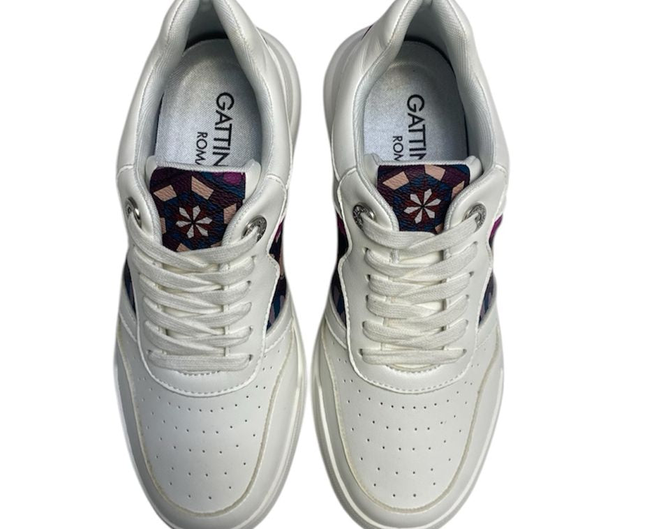 SNEAKERS DONNA “GATTINONI ROMA ” LEON47 BIANCO/FUCSIA
