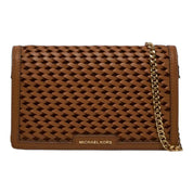 Borsa Donna “MICHAEL KORS” JET SET 32T4GJ6C8L  MEDIUM FLAP XBODY Pelle Marrone