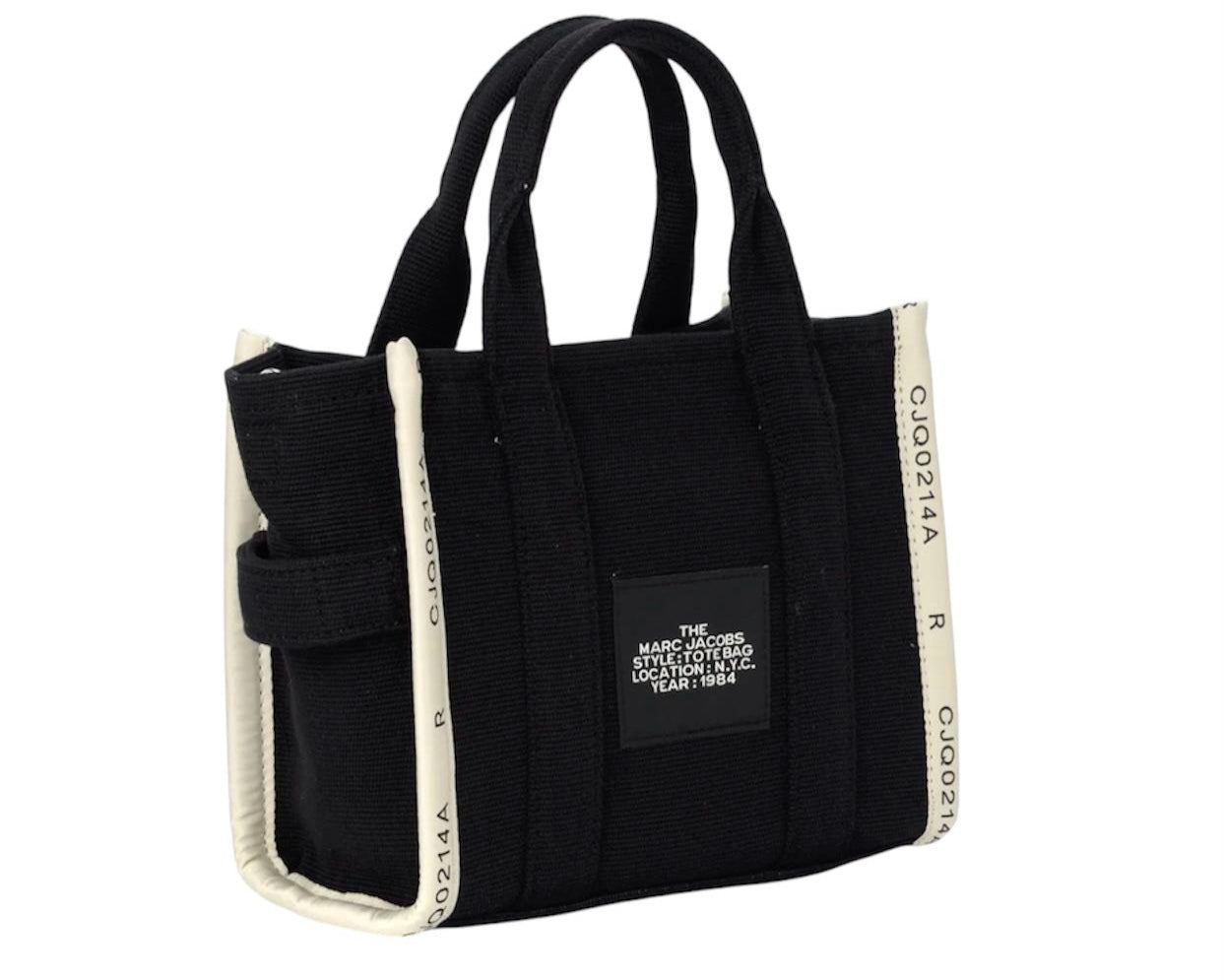 BORSA DONNA “MARC JACOBS" THE TOTE JACQUARD MEDIUM  SHOPPING  NERO