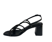 SANDALI GIOIELLO DONNA "DIVINE FOLLIE" 24203 VERA PELLE NERO /STRASS PRIMAVERA/ESTATE 2025