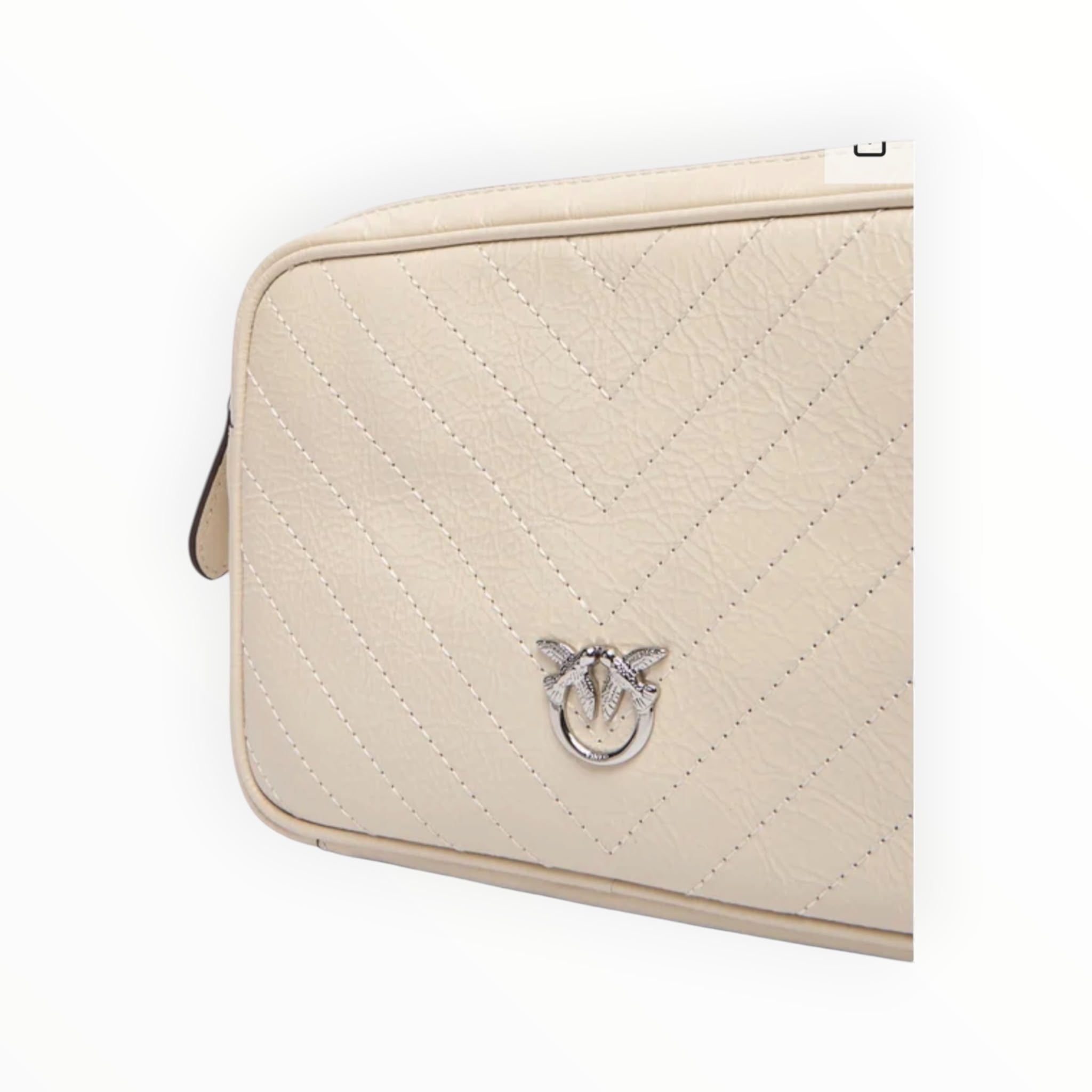 BORSA DONNA “PINKO ”CARRIE CAMERA BAG CLASSIC A2JC Z14E PELLE AVORIO