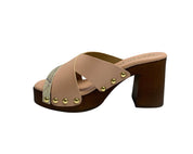 SANDALI DONNA “GATTINONI CIRCUS” FAYETTE18 PRIMAVERA ESTATE 2025 PELLE ROSA