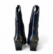 Stivaletti Texani Donna “ELENA IACHI" E2016-TA  Pelle  Nero/Oro