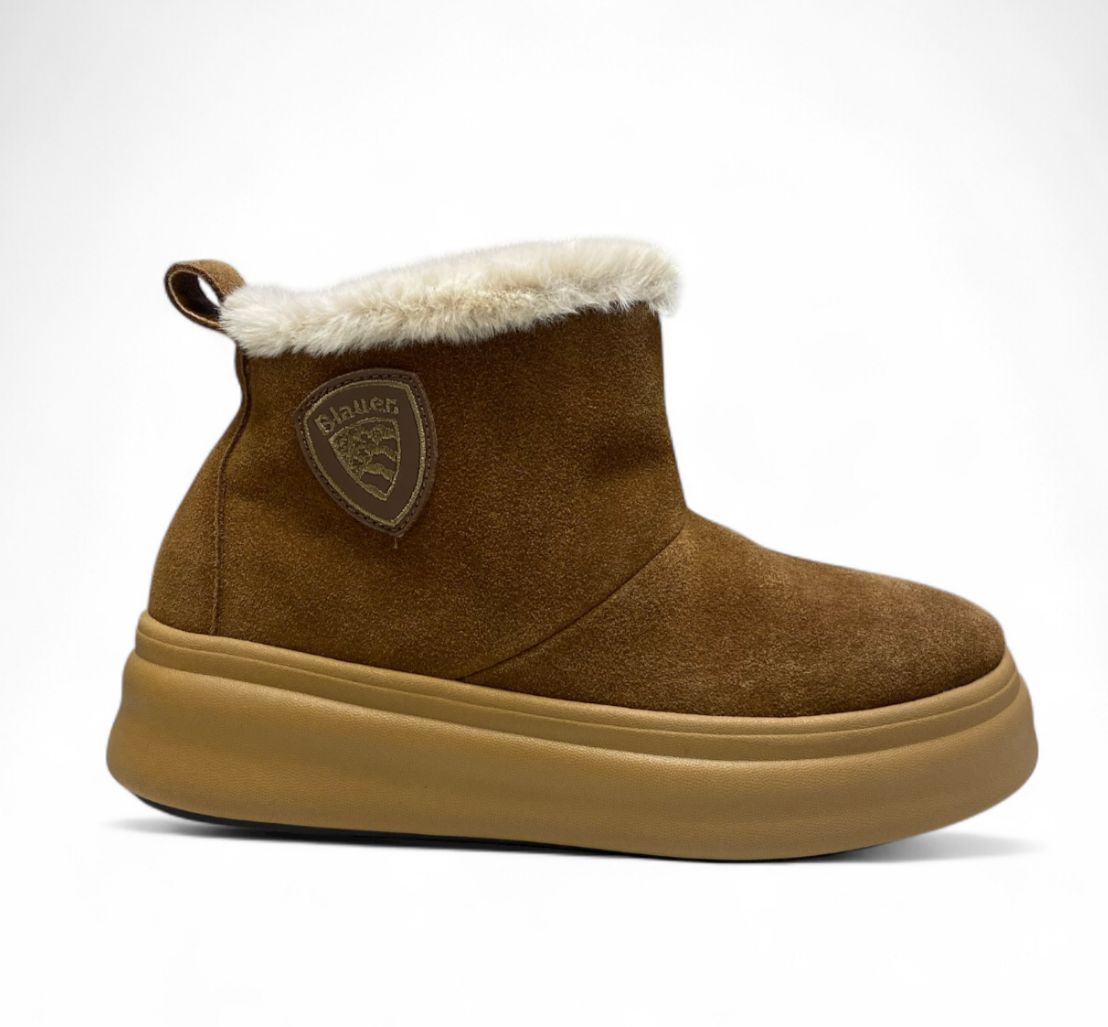 Stivaletti Donna “BLAUER” Emery 02 Pelle Cognac