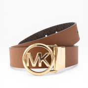 Cintura  Donna In Box Regalo  “MICHAEL KORS” Belt Box 558732  Brown Luggage