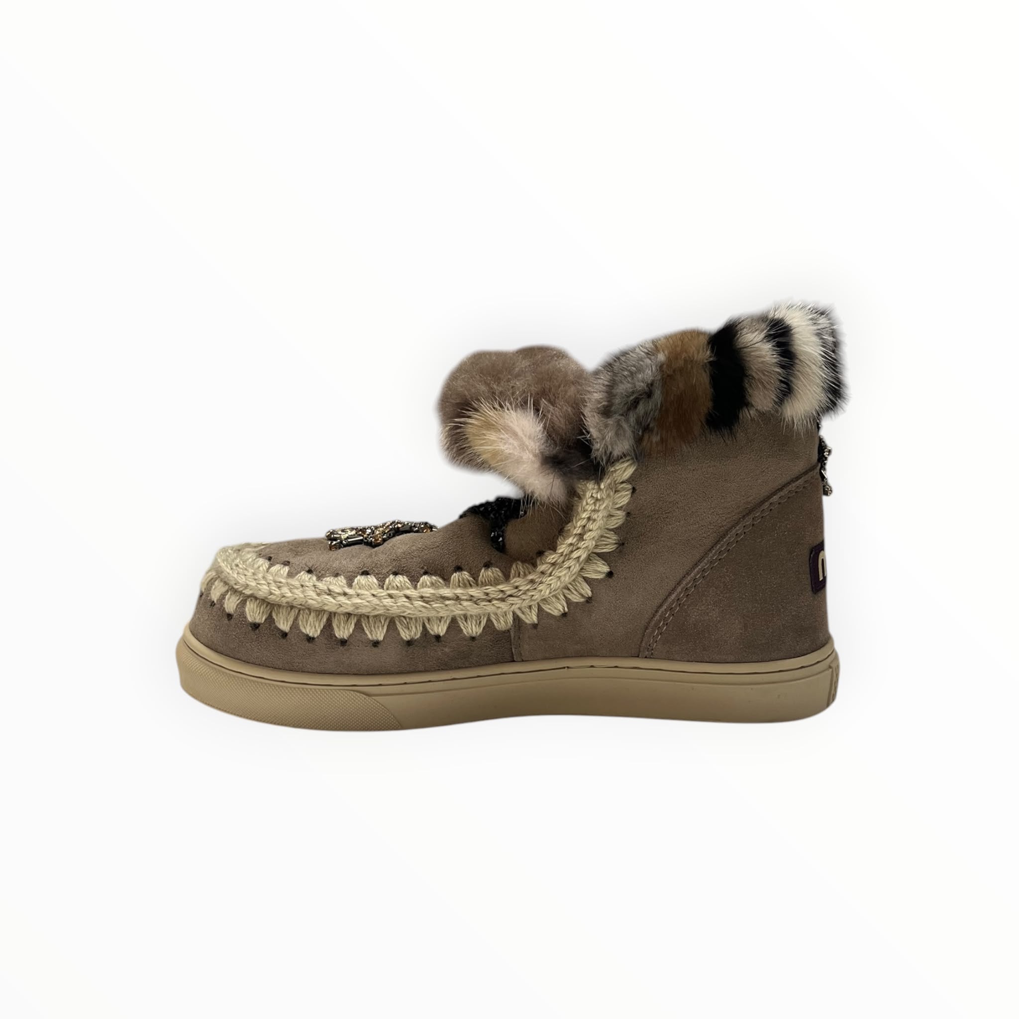 Stivaletti Donna "MOU" MU.FW111006A Eskimo Sneaker Star Pacthes&mink ELGRY