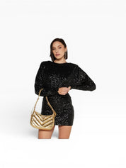 BORSA DONNA “PINKO ” HALF MOON MINI FL WRINKLED METAL LEATHER ZZLQ ORO