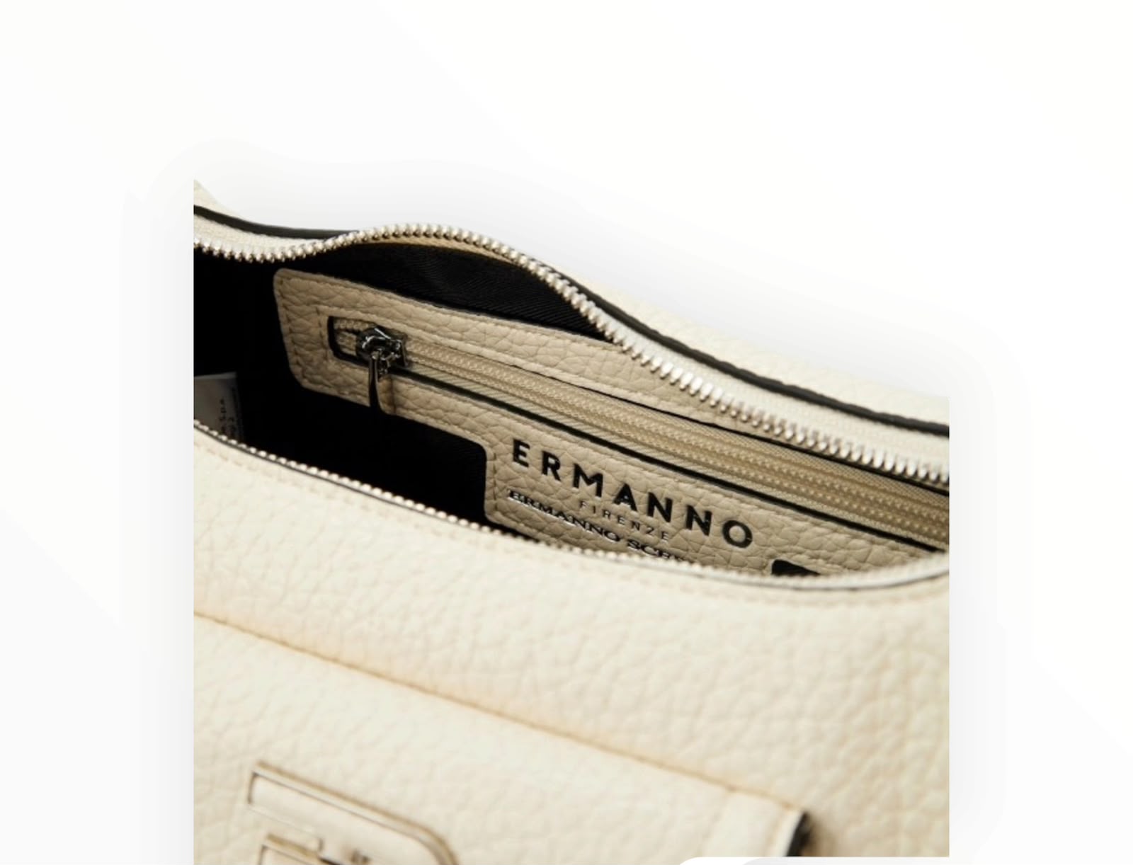 BORSA DONNA “ERMANNO SCERVINO FIRENZE” SMALL HOBO ANNA AVORIO