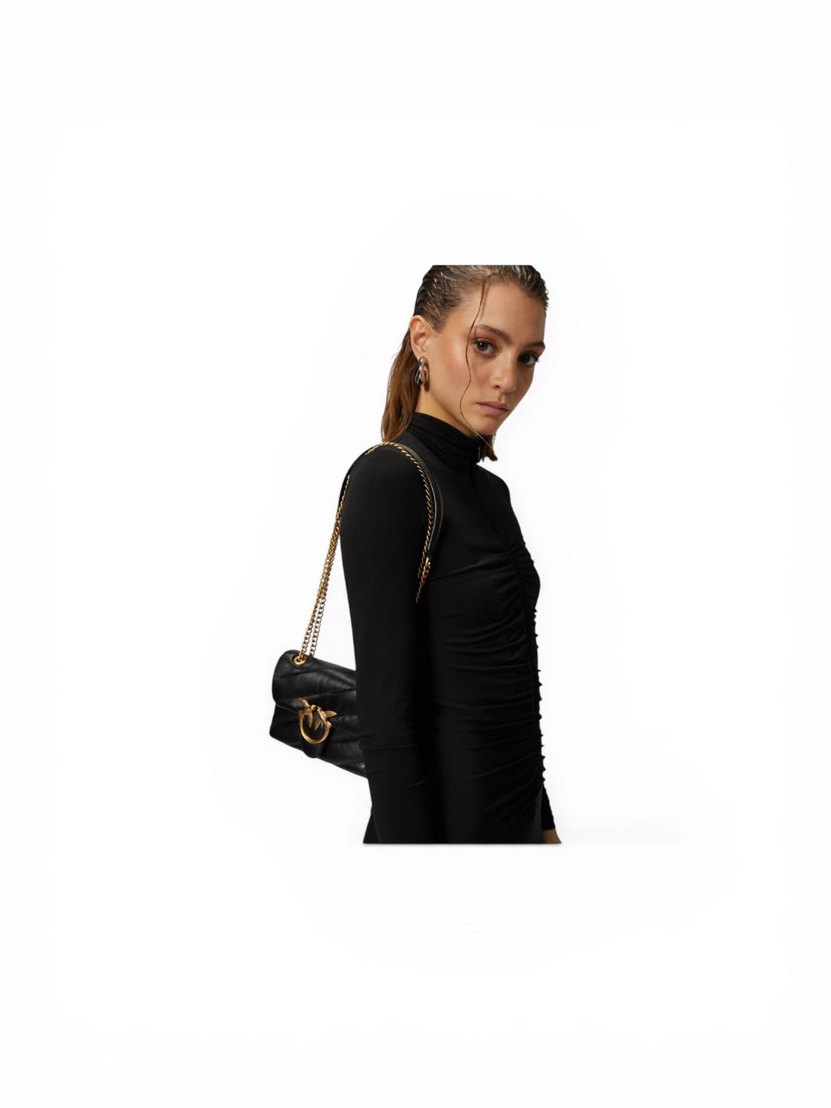 BORSA DONNA “PINKO ” LOVE PUFF BABY CL SHEEP NAPPA NERO