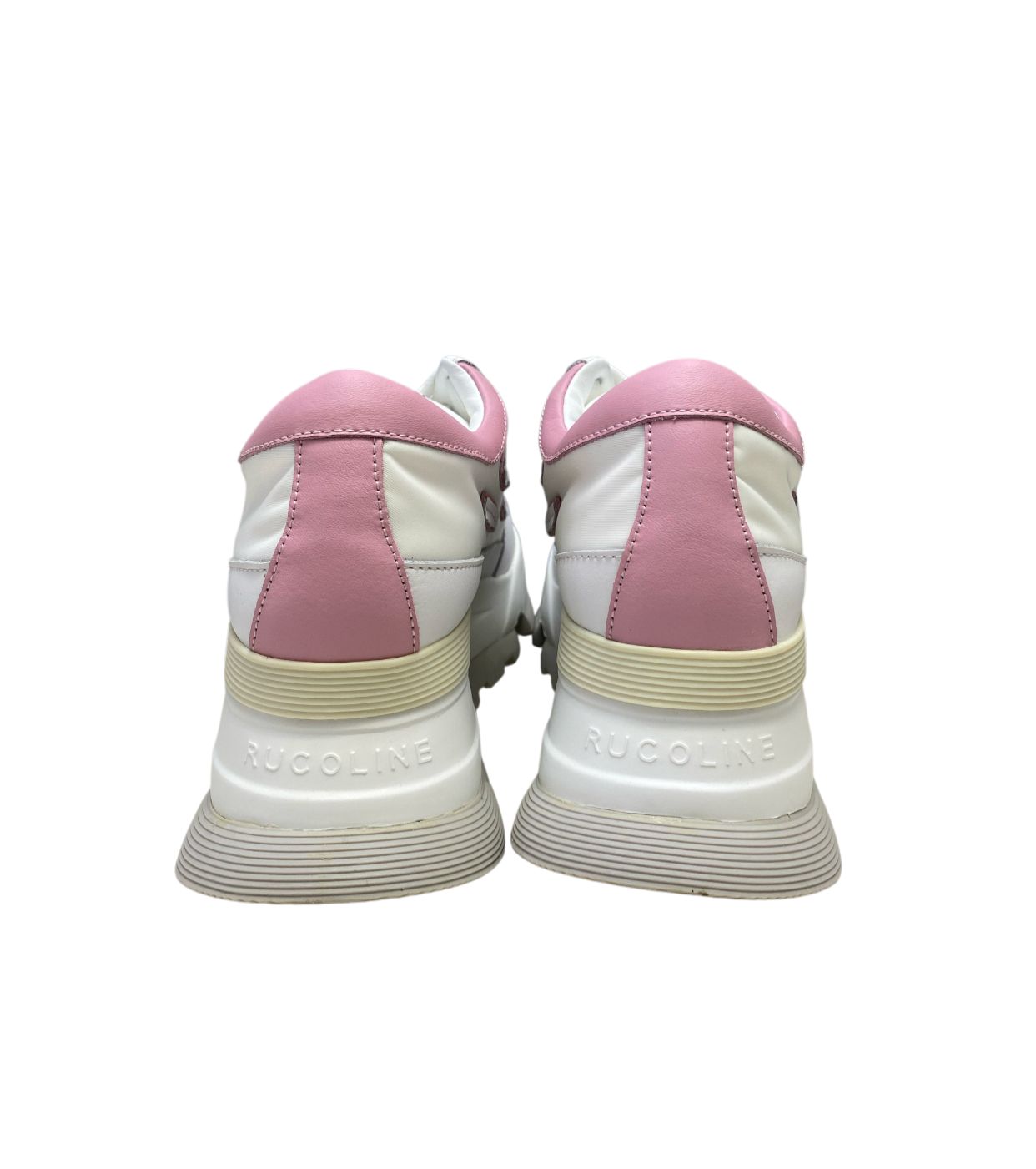 Sneakers Donna "RUCOLINE" AKI 300 Soft Bomber Bianco-Rosa