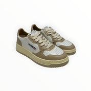 SNEAKERS DONNA “AUTRY” MEDALIST AULW WB51 PELLE BIANCO/TAUPE