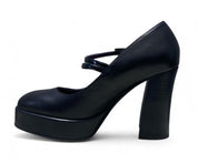 Décolleté Donna “APEPAZZA” F3TWIGGY01/LEA Teresa Pelle Nero