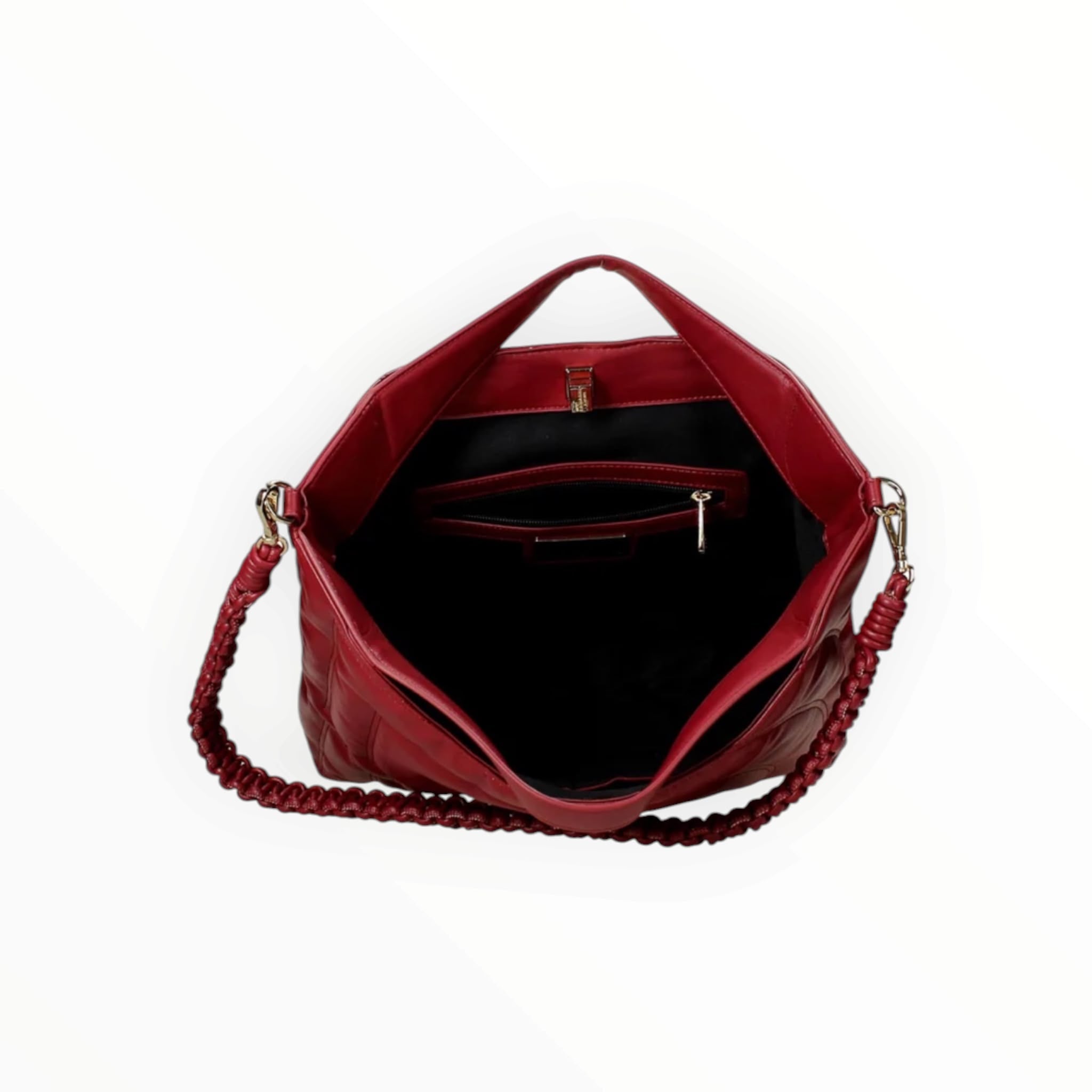 BORSA DONNA “ERMANNO SCERVINO FIRENZE” TOTE BAG LARGE RACHELE  BORDEAUX