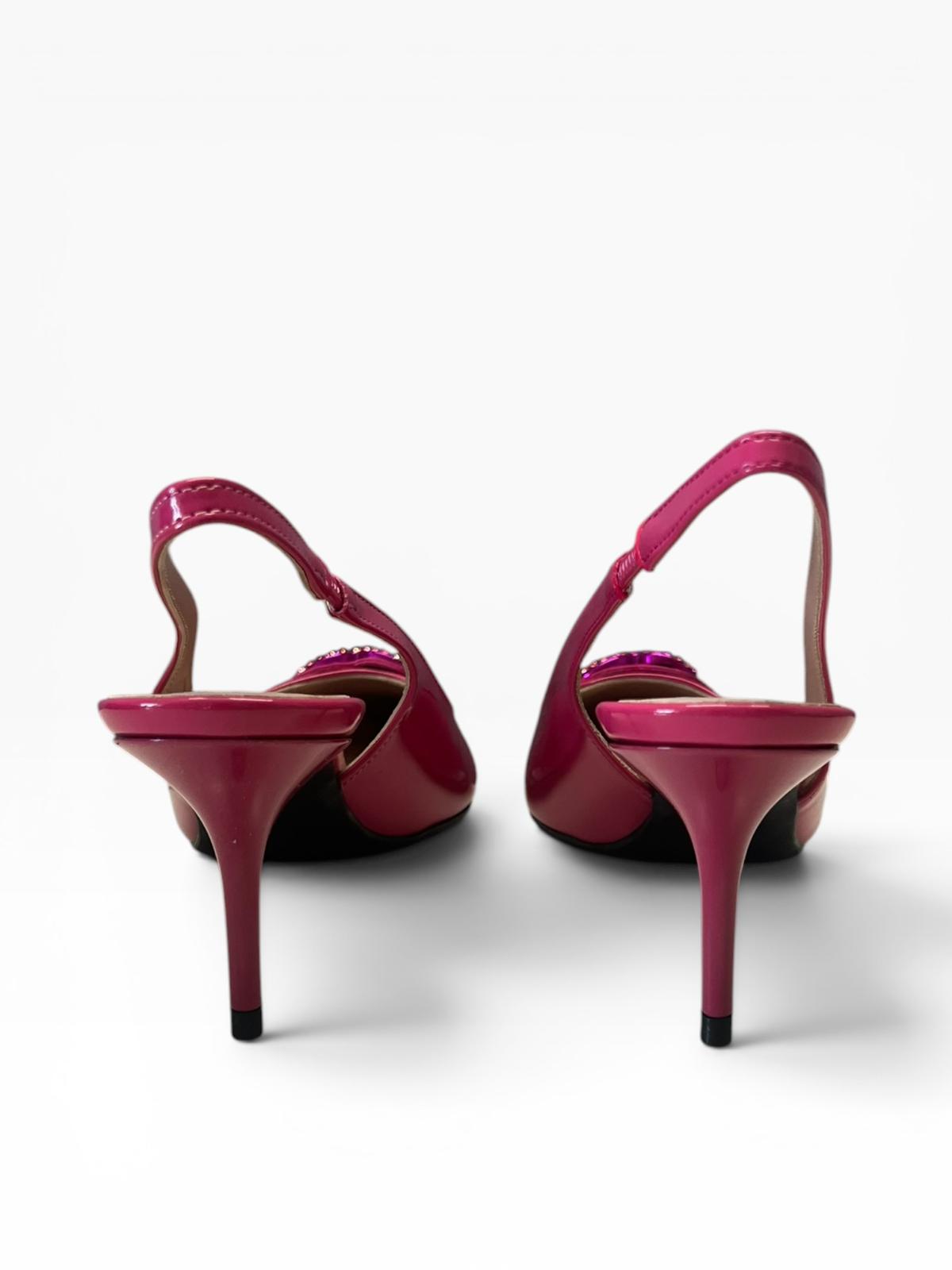 Dècollettè Chanel  Donna “LOVE MOSCHINO” SLINGBACK JA10497G1IIH0604 VERNICE FUXIA