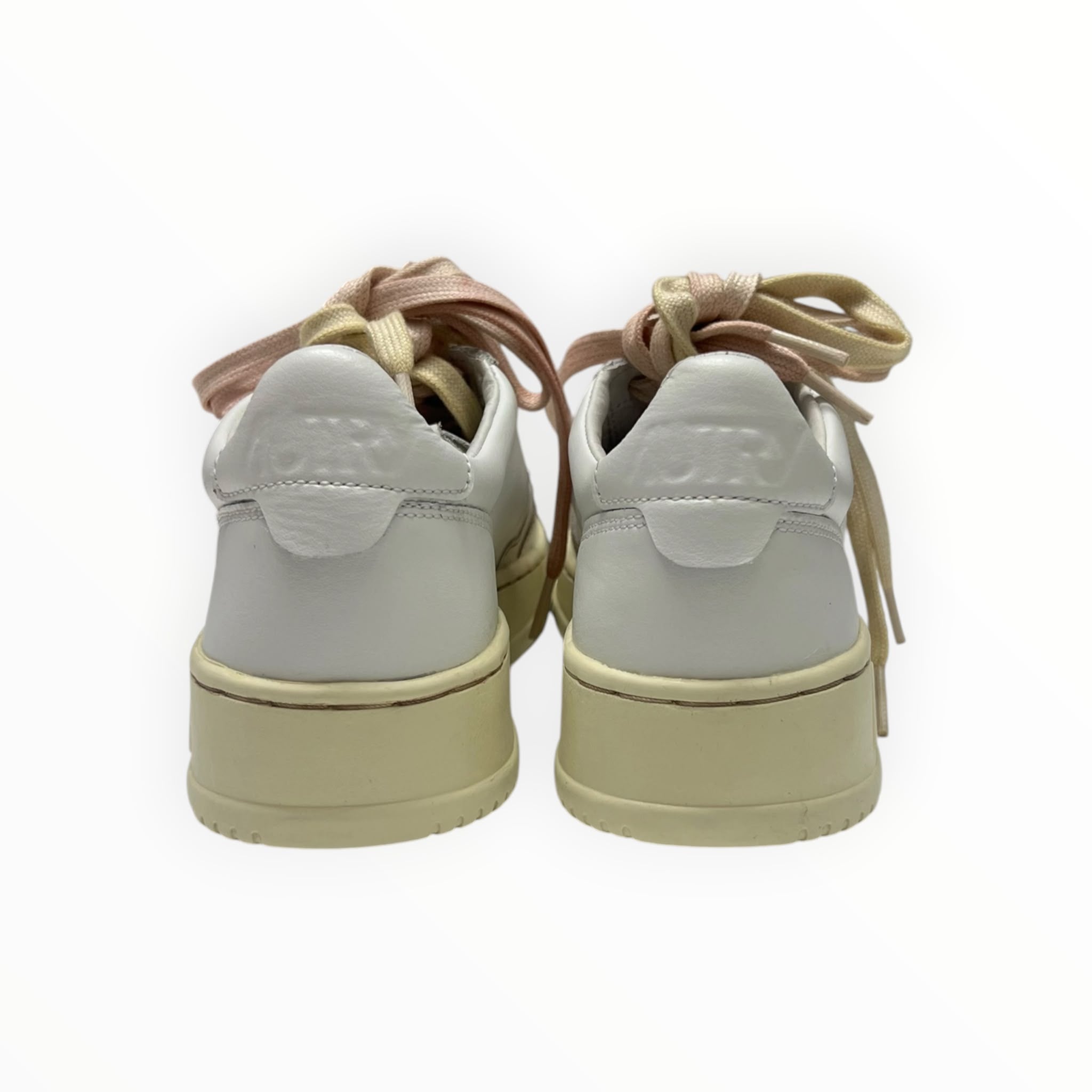 SNEAKERS DONNA “AUTRY” MEDALIST  AULW SK02 VINTAGE  PELLE BIANCO/ROSA