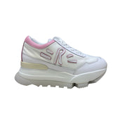 Sneakers Donna "RUCOLINE" AKI 300 Soft Bomber Bianco-Rosa