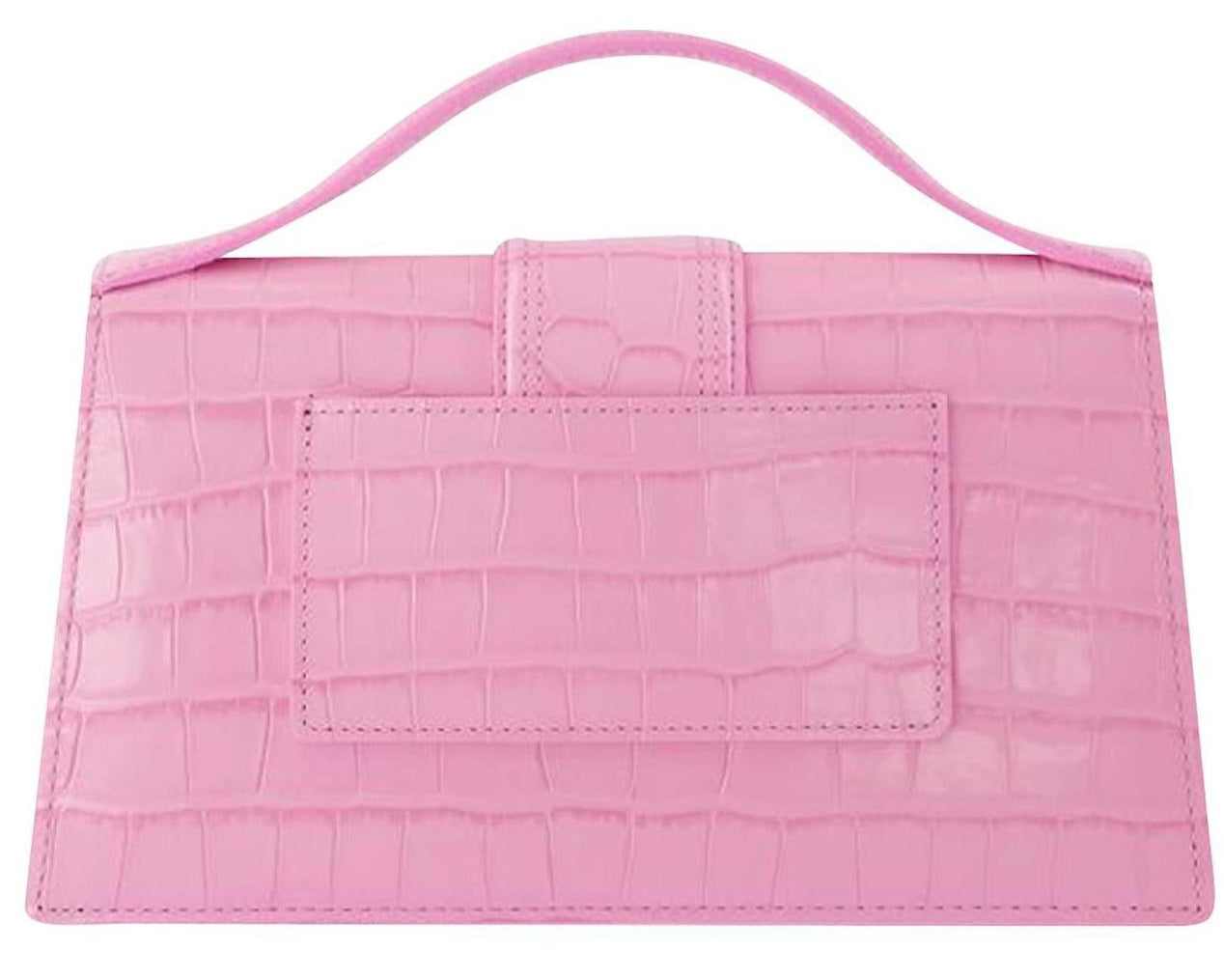BORSA DONNA “JACQUEMUS” LE GRAND BAMBINO CROCO ROSA