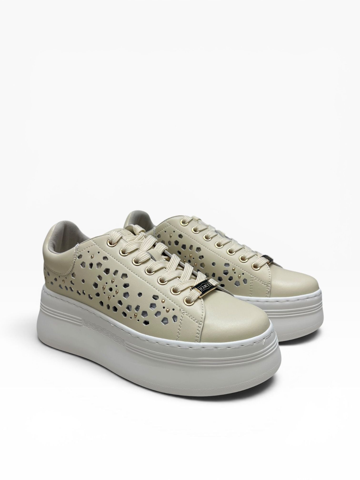 SNEAKERS DONNA “CULT” CLW442501 PEARL LOW PELLE BEIGE