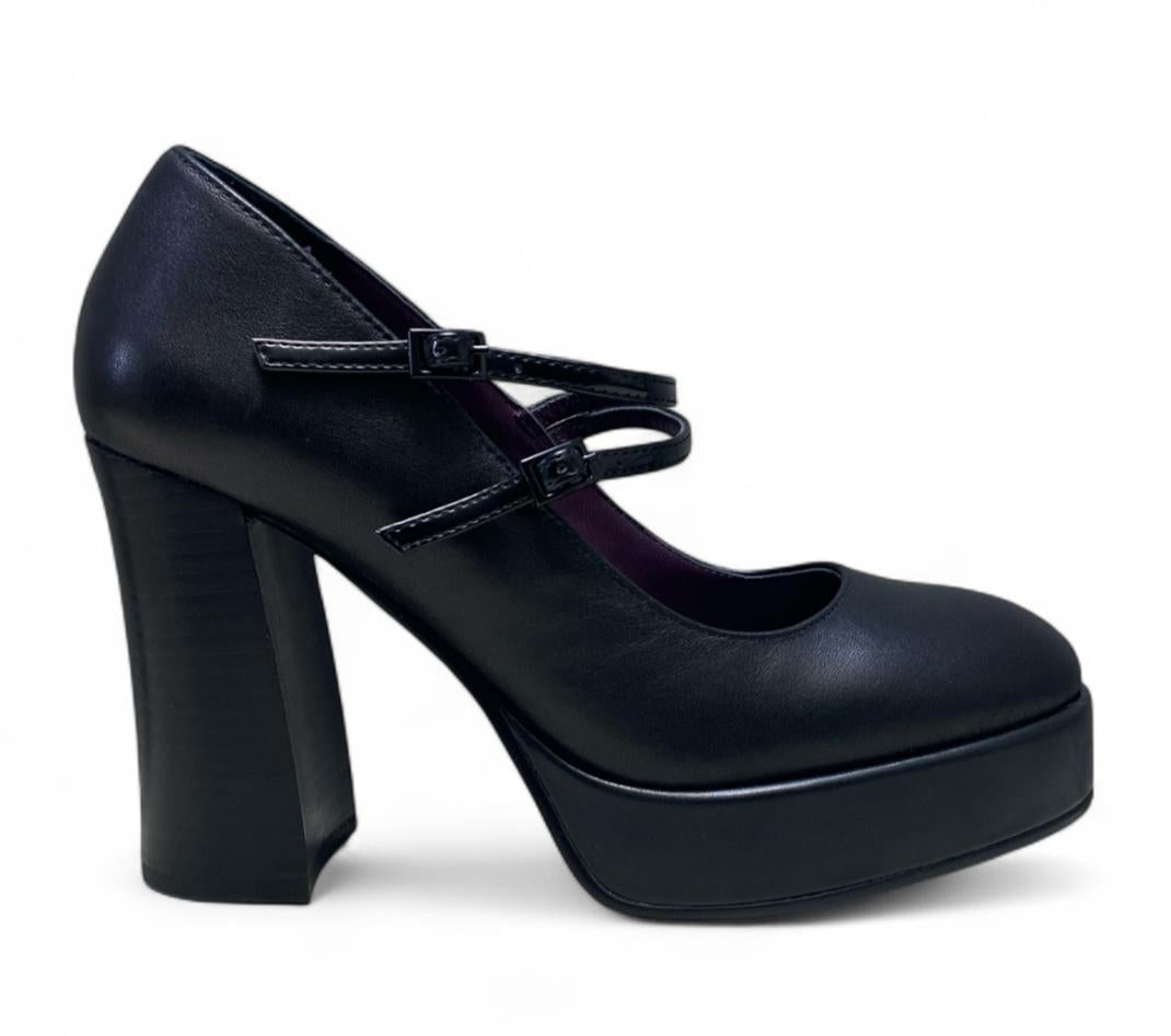 Décolleté Donna “APEPAZZA” F3TWIGGY01/LEA Teresa Pelle Nero