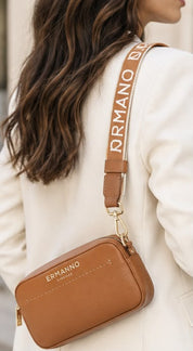 BORSA DONNA “ERMANNO SCERVINO FIRENZE” CAMERA BAG TIARA TAN CUOIO