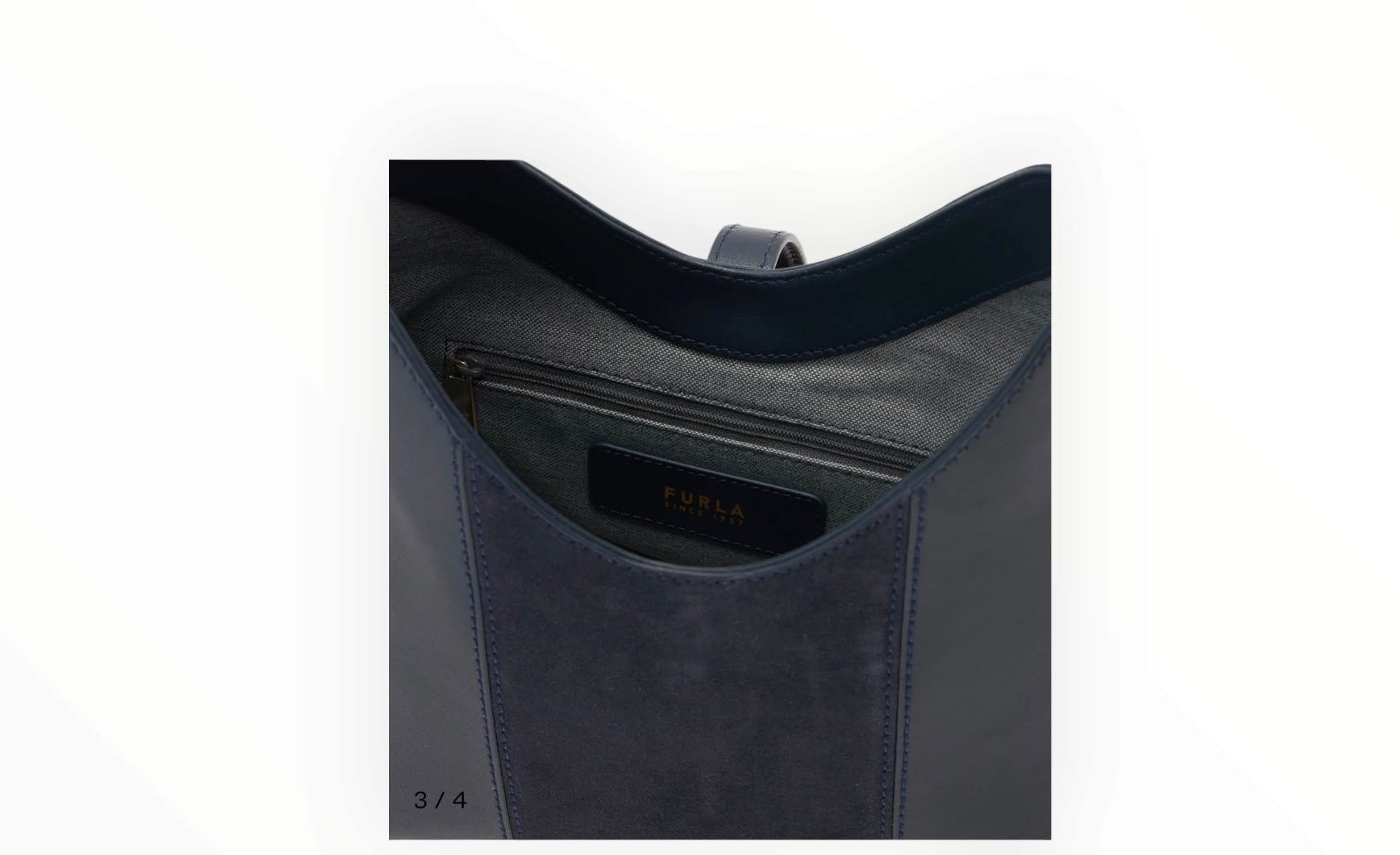 BORSA DONNA “FURLA” FUBHBWW01979PE0 GOCCIA HOBO S PELLE BLU MEDITERRANEO