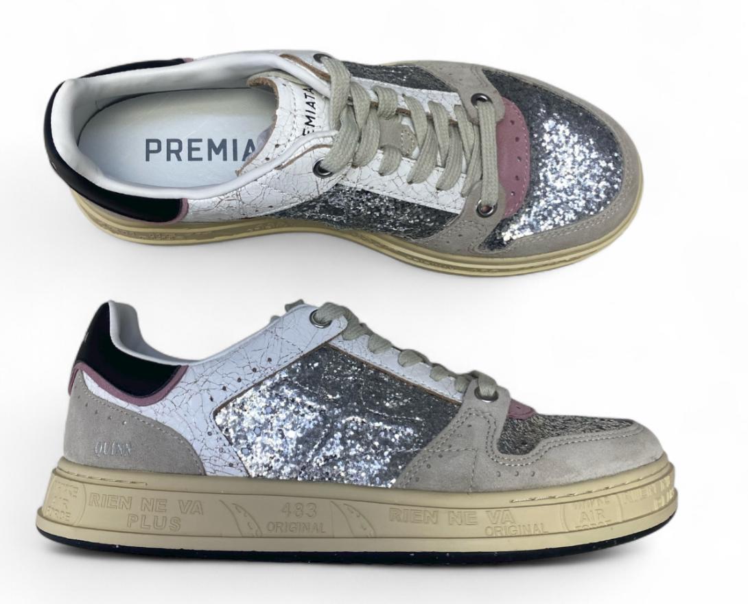 Sneakers Donna "PREMIATA" Timeless Quinnd 7423 Argento/Grigio