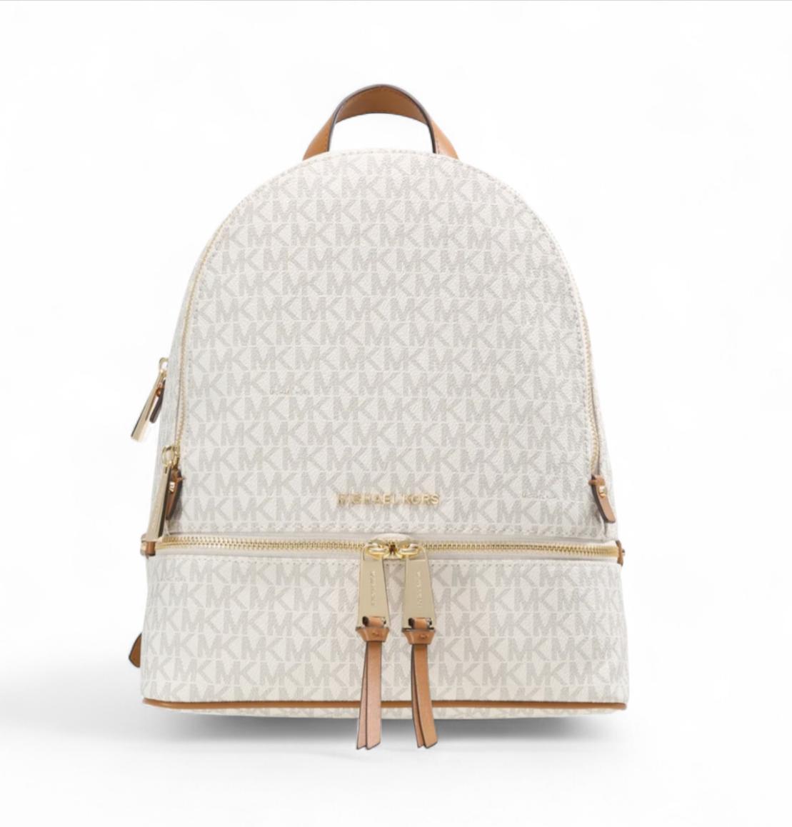 Borsa Zaino Donna “MICHAEL KORS”  RHEA ZIP  Medium  Backpack 30S7GEZB1B Vanilla
