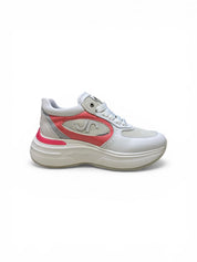 Sneakers Donna "JANET & JANET" J-061   Vera Pelle Bianco Rosa
