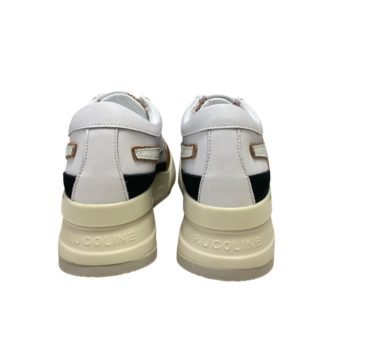 Sneakers Donna "RUCOLINE" R-EVOLVE 4437 Soft Box Bianco-Cuoio