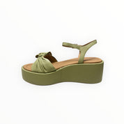 Sandali Zeppa DONNA “ALTRA OFFICINA” AO1403X Nappa Kaki/Verde