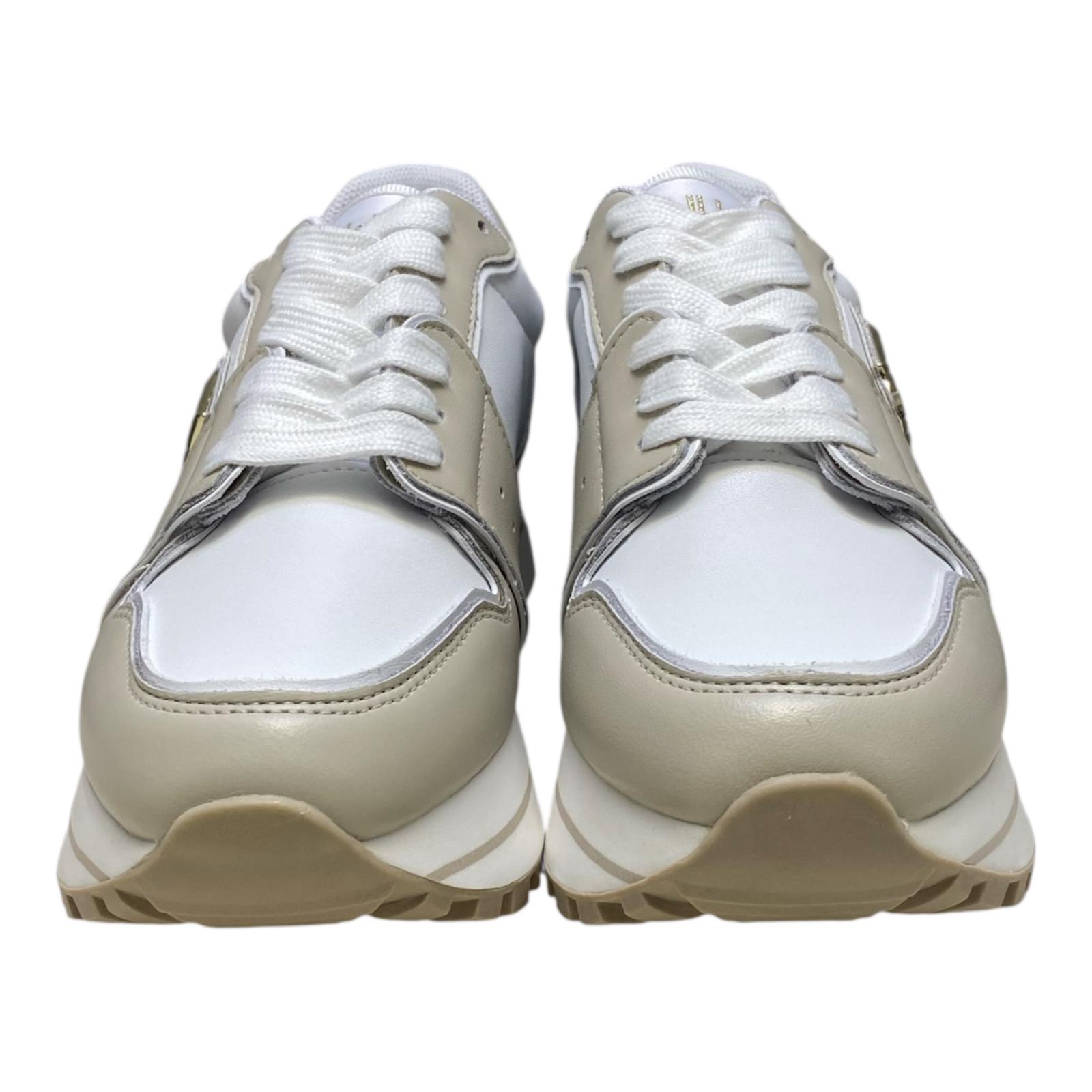 SNEAKERS DONNA “LIU JO” MAXI WONDER 85  S1090 Pelle Bianco/Beige