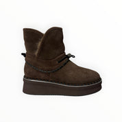 Stivaletti Donna “ELVIO ZAN" EC0304X Pelle Testa di Moro