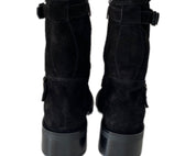 Tronchetti Vaquero Donna “GR8” Naomi 1 Collezione Autunno/Inverno 2024/2025 Camoscio Velour  – Nero