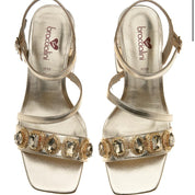 SANDALI DONNA “BRACCIALINI” BB54 PRIMAVERA ESTATE 2025 LAMINATO ORO