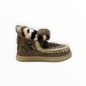 Stivaletti Donna "MOU" MU.FW111006A Eskimo Sneaker Star Pacthes&mink ELGRY