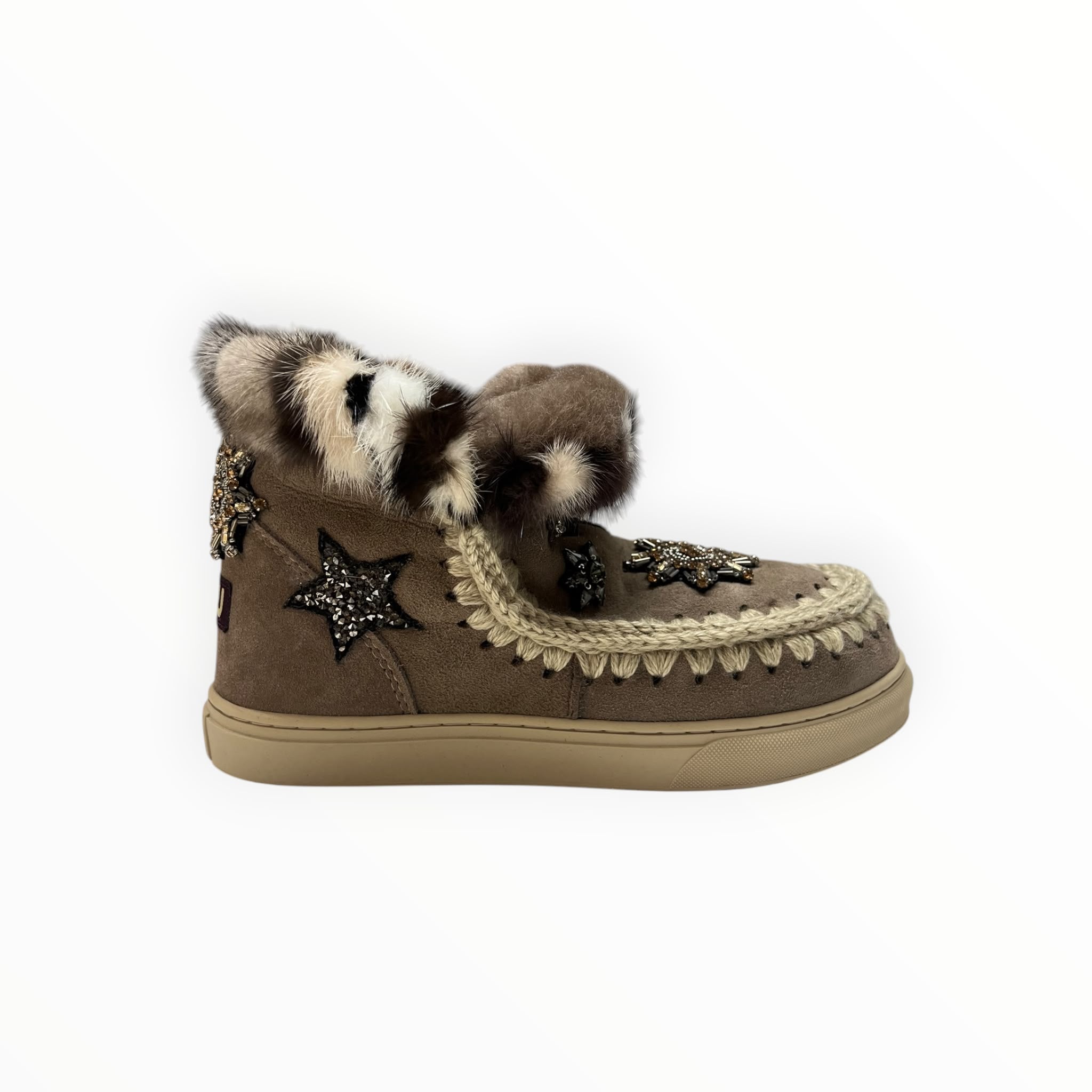 Stivaletti Donna "MOU" MU.FW111006A Eskimo Sneaker Star Pacthes&mink ELGRY