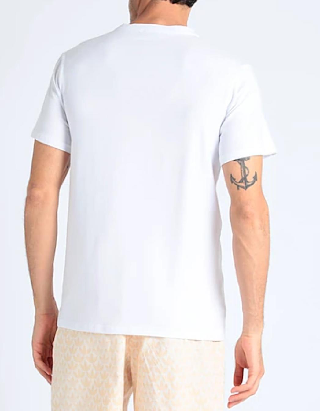 T-SHIRT UOMO  “ICEBERG” FLOWER  WHITE/BIANCO ICE3MTS02