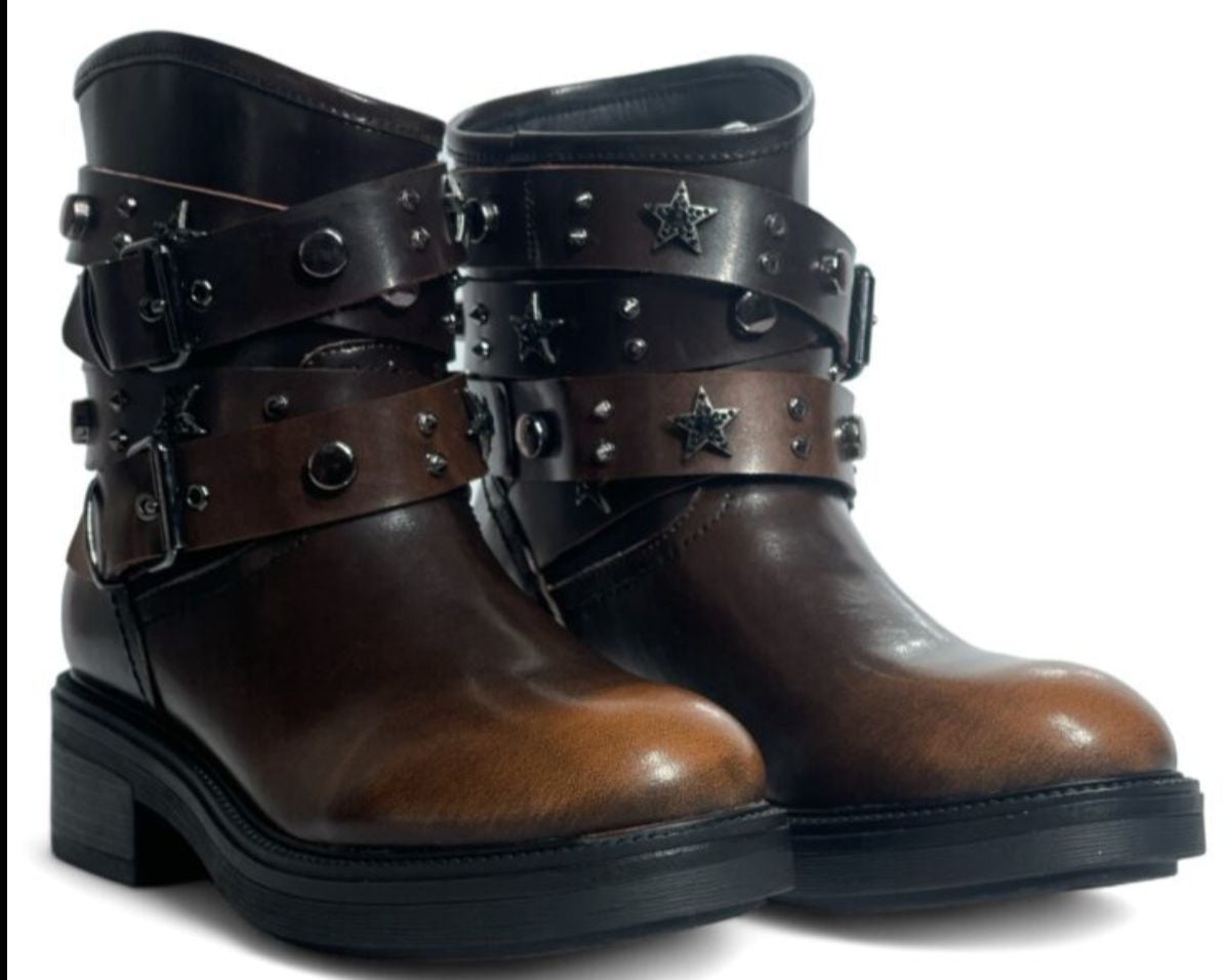 Stivaletti Donna “Cult” Who CLE104129  Autunno/Inverno 2024/25 – Brown/Black Spazzolato