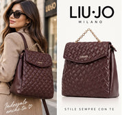 BORSA ZAINO  DONNA “LIU JO” OF1017 E005 M BACKPACK PRUGNA