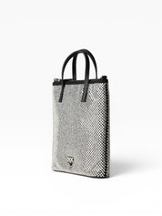BORSA DONNA “PINKO ” SHOPPER MINI FULL STRASS JEWEL LOGO Z99F NERO+STRASS