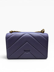 BORSA DONNA “PINKO ” LOVE ONE MINI  SHEEP CHEVRON Y69Q NAPPA VIOLA