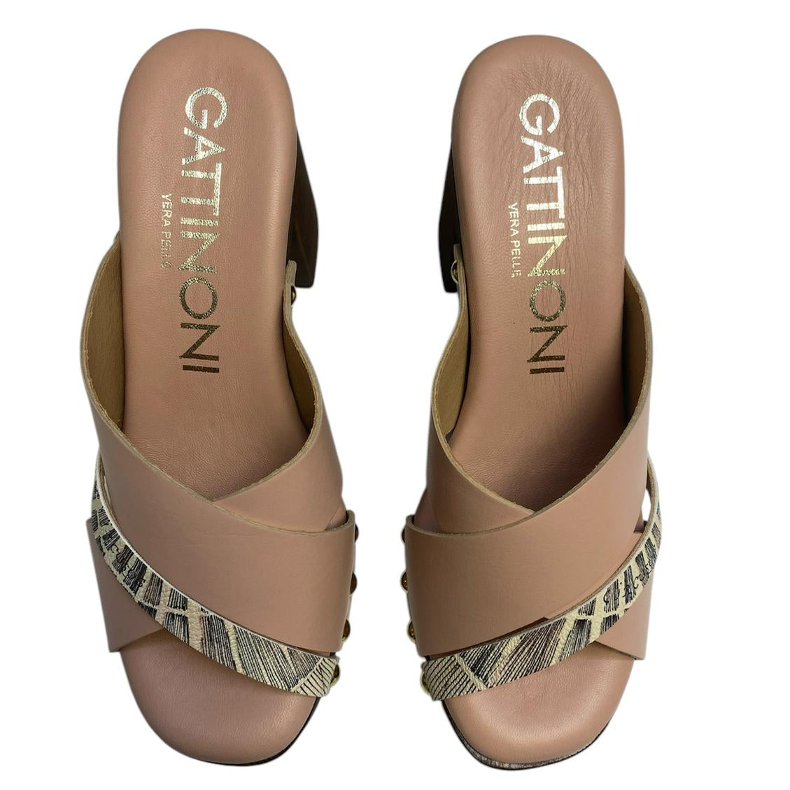 SANDALI DONNA “GATTINONI CIRCUS” FAYETTE18 PRIMAVERA ESTATE 2025 PELLE ROSA