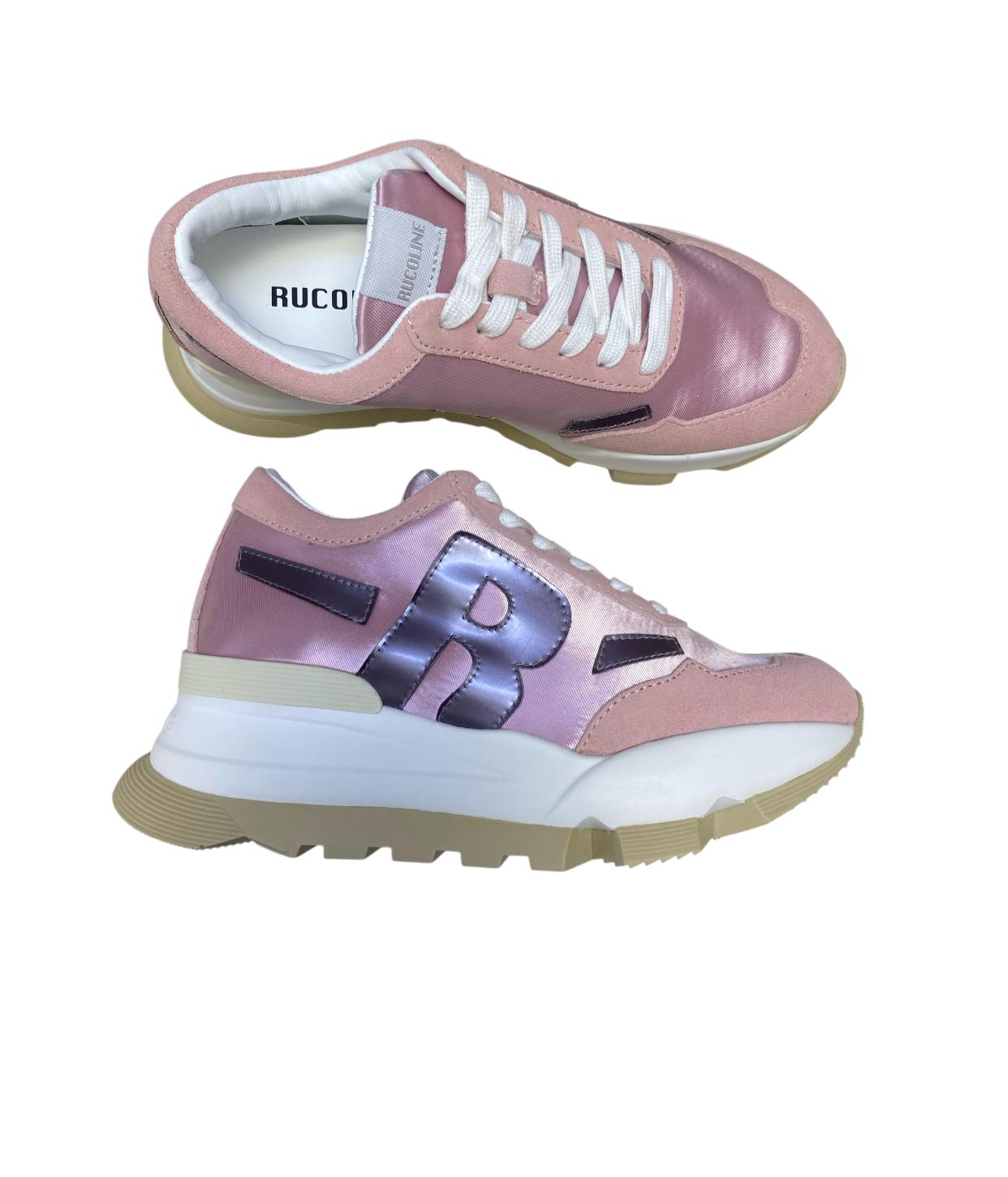 Sneakers Donna "RUCOLINE" AKI 317 Suede  Rosa