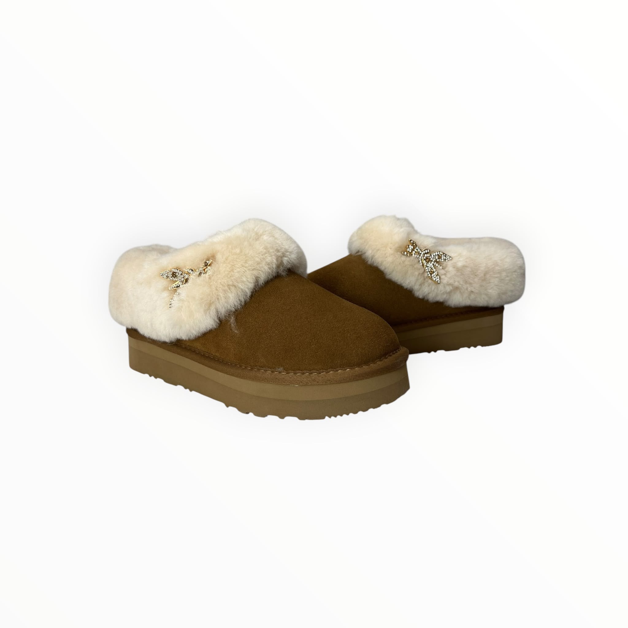 Mocassini Sabot  Donna “PATRIZIA PEPE" PPJ988  Camoscio Camel