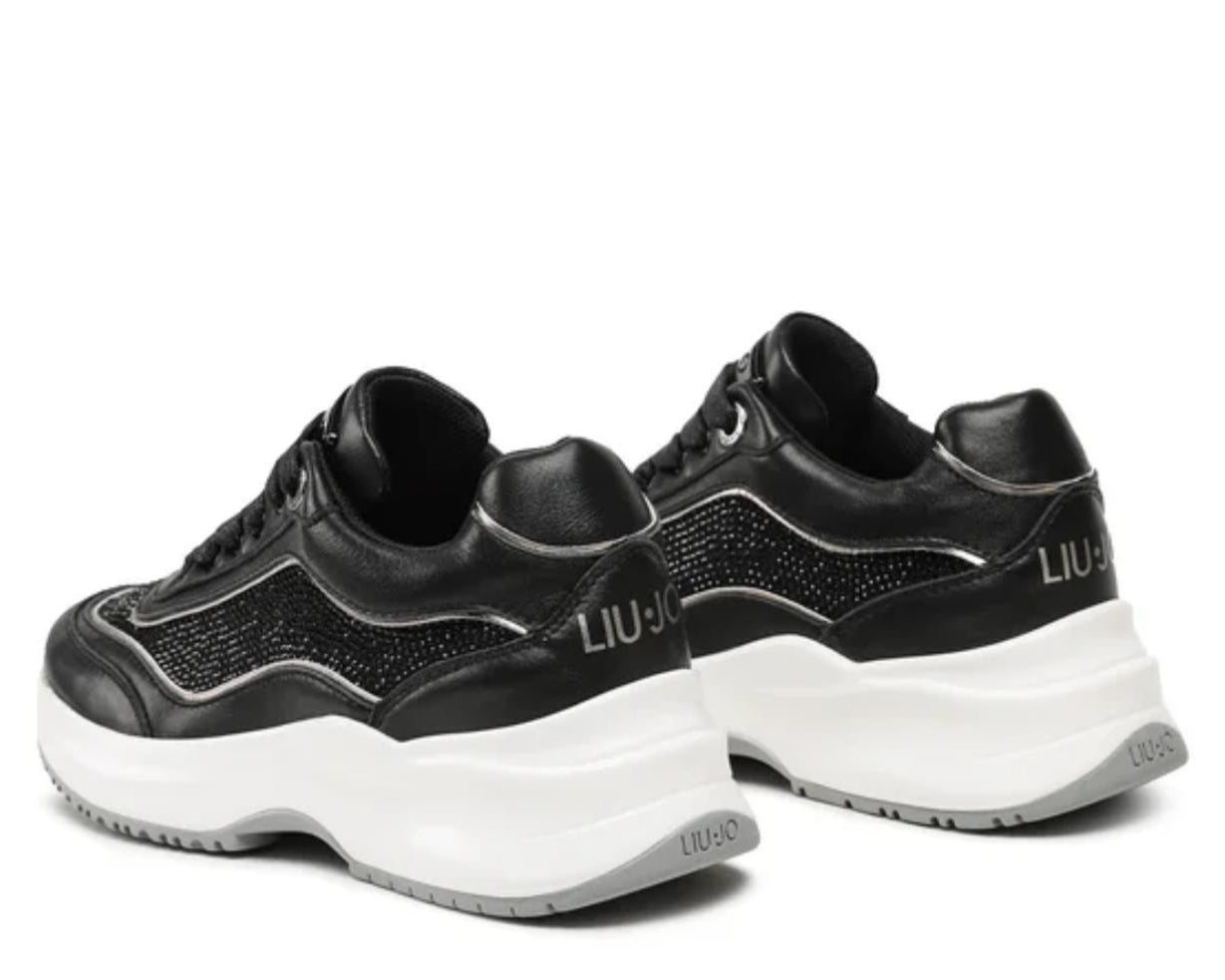 Sneakers Donna “Liu Jo” Lily 15  Nero strass