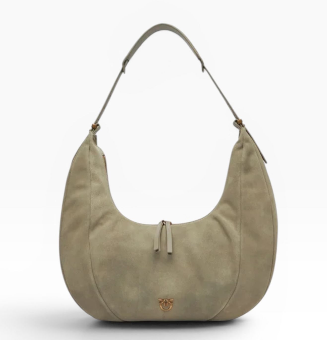 BORSA DONNA “PINKO ” SLOUCHY HOBO BIG SUEDE U84Q TAUPE